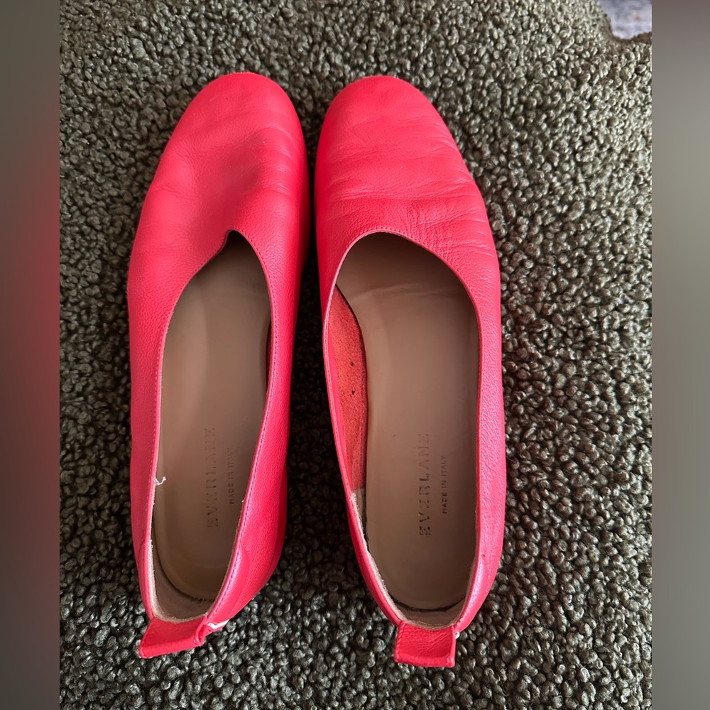 Everlane The Day Glove Flats- Red- Size 8